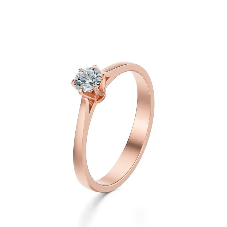 Pierścionek zaręczynowy z brylantem